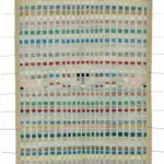 Tribal Modern Dizayn Multi Pamuk Üzerine Yün El Dokuma Halı-211x305