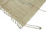 Tribal Modern Dizayn Bej Pamuk Üzerine Yün El Dokuma Halı-311x428 - Görsel 4