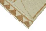 Herki Eskitme Bej Pamuk Üzerine Yün El Dokuma Halı-087x393 - Görsel 4