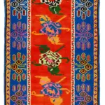 Herki Eskitme Multi Pamuk Üzerine Yün El Dokuma Halı-083x420