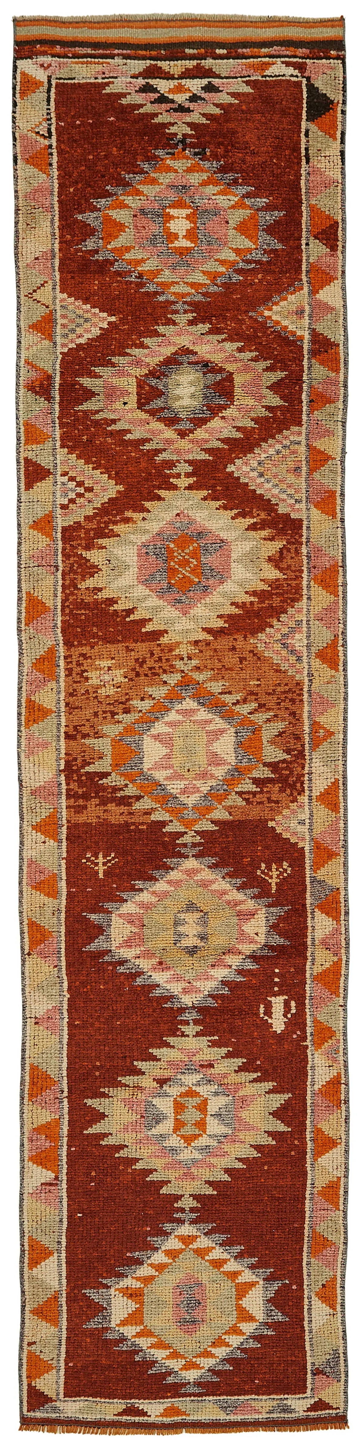 Rc_48246_0_Orange_Oriental_Runner_Rugs Herki Eskitme Turuncu Pamuk Üzerine Yün El Dokuma Halı-078x350 - Görsel 1