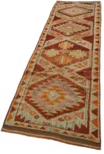 Herki Eskitme Bej Pamuk Üzerine Yün El Dokuma Halı-090x379 - Görsel 3