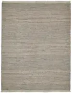 İskandinav Multi Renk Çizgili Pamuk Üzerinde Yün El Dokuma Halı-242x305