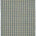 İskandinav Mavi Modern Dizayn Pamuk Üzerine Yün El Dokuma Halı-181x263