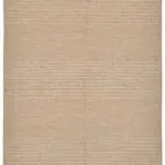 İskandinav Kırmızı Çizgili Pamuk Üzerine Yün El Dokuma Halı-180x251