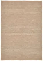 İskandinav Kırmızı Çizgili Pamuk Üzerine Yün El Dokuma Halı-180x251