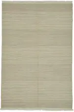 İskandinav Multi Renk Çizgili Pamuk Üzerinde Yün El Dokuma Halı-181x267