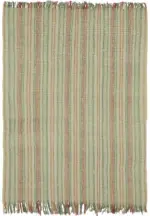 İskandinav Multi Renk Çizgili Pamuk Üzerinde Yün El Dokuma Halı-180x230