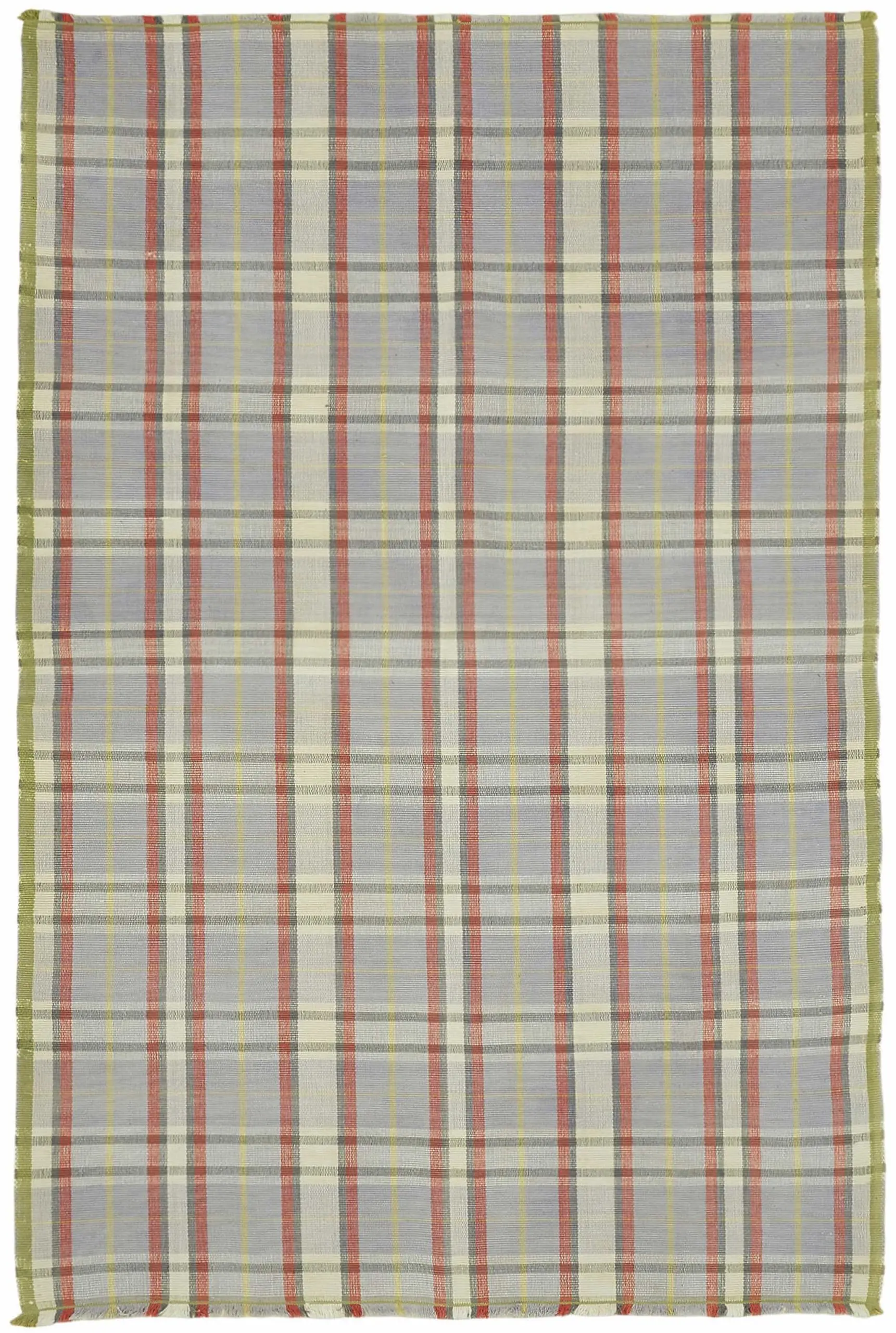 Rc_48542_0_Multicolor_Scandinavian_rag_rug İskandinav Bej Çizgili Pamuk Üzerine Yün El Dokuma Halı-180x254 - Görsel 1