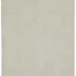 İskandinav Bej Çizgili Pamuk Üzerine Yün El Dokuma Halı-180x270