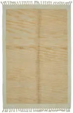 İskandinav Turuncu Modern Dizayn Pamuk Üzerinde Yün El Dokuma Halı-175x267