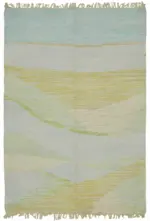 İskandinav Multi Renk Modern Dizayn Pamuk Üzerinde Yün El Dokuma Halı-170x248