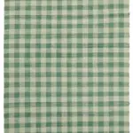 İskandinav Yeşil Çizgili Pamuk Üzerine Yün El Dokuma Halı-184x270