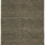 İskandinav  Kahverengi Modern Dizayn Pamuk Üzerine Yün El Dokuma Halı-190x264