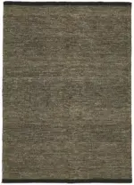 İskandinav  Kahverengi Modern Dizayn Pamuk Üzerine Yün El Dokuma Halı-190x264