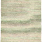 İskandinav Multi Renk Çizgili Pamuk Üzerinde Yün El Dokuma Halı-243x297