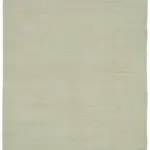 İskandinav Bej Çizgili Pamuk Üzerine Yün El Dokuma Halı-237x288