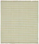 İskandinav Bej Çizgili Pamuk Üzerine Yün El Dokuma Halı-264x287