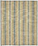 İskandinav Multi Renk Çizgili Pamuk Üzerinde Yün El Dokuma Halı-243x277