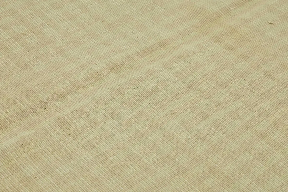 İskandinav  Sarı Modern Dizayn Pamuk Üzerine Yün El Dokuma Halı-234x276 - Görsel 5