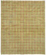 İskandinav  Sarı Modern Dizayn Pamuk Üzerine Yün El Dokuma Halı-236x280