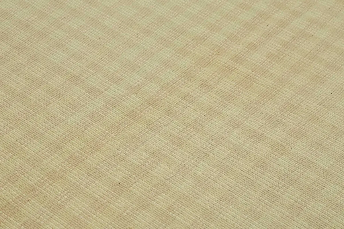 İskandinav  Sarı Modern Dizayn Pamuk Üzerine Yün El Dokuma Halı-236x276 - Görsel 5