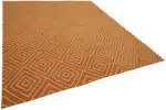 Söküntü Turuncu Geometrik Yün El Dokuma Kilim-254x303 - Görsel 2