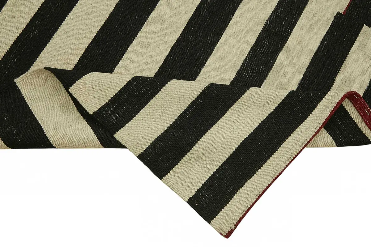 Söküntü Bej Modern Dizayn Yün El Dokuma Kilim-260x302 - Görsel 6