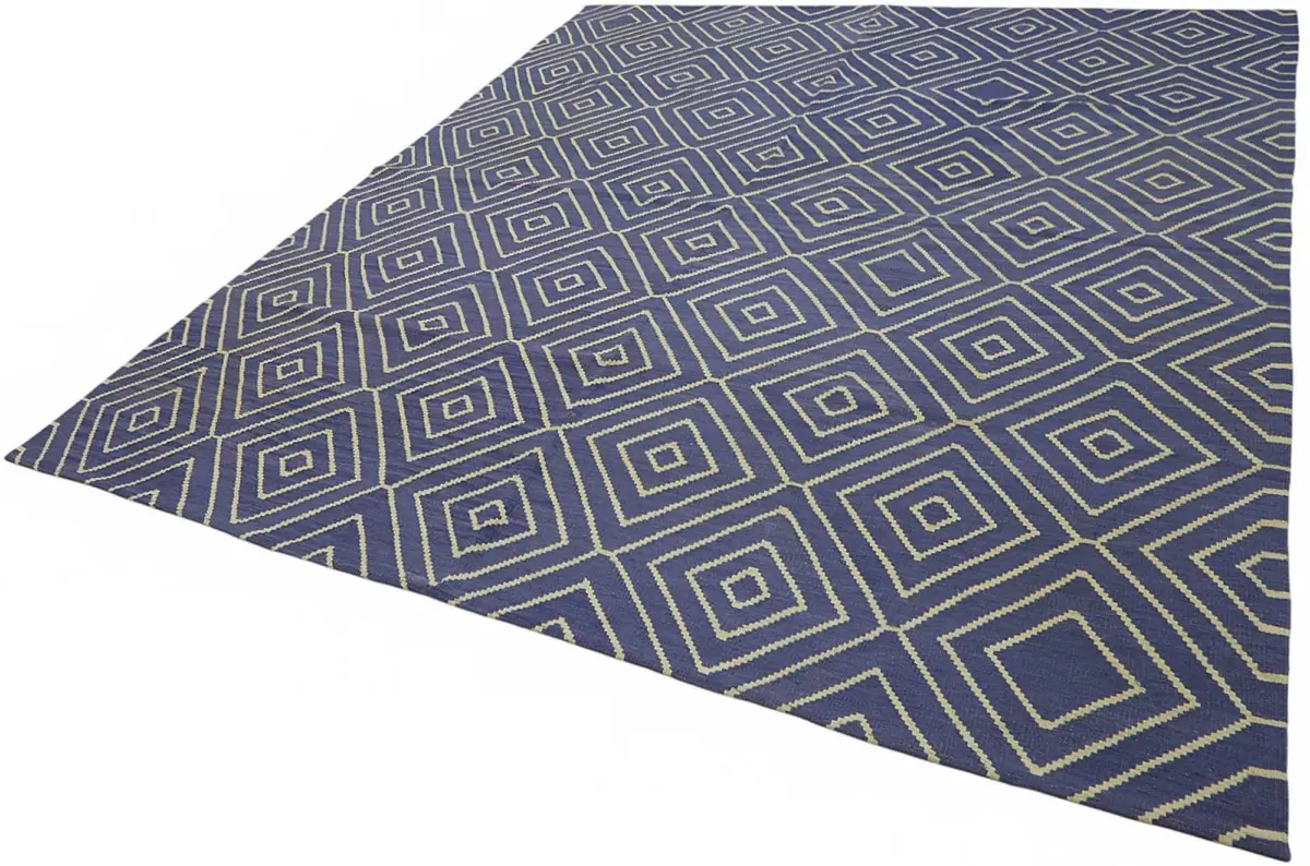 Söküntü Mor Geometrik Yün El Dokuma Kilim-250x391 - Görsel 3