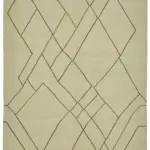 Söküntü Bej Modern Dizayn Yün El Dokuma Kilim-246x357