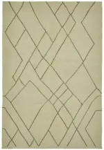 Söküntü Bej Modern Dizayn Yün El Dokuma Kilim-246x357