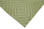 Söküntü Yeşil Geometrik Yün El Dokuma Kilim-274x336 - Görsel 4