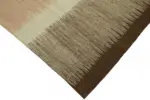 Söküntü Kahverengi Çizgili Yün El Dokuma Kilim-244x387 - Görsel 4