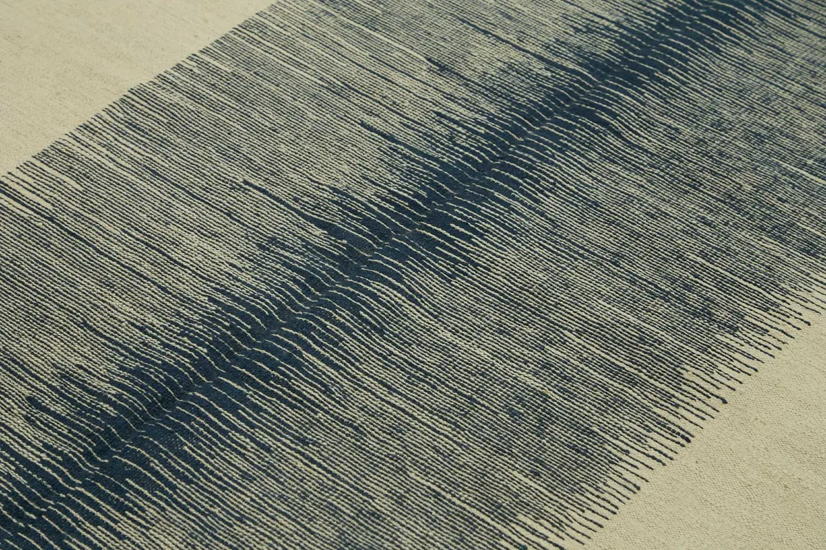 Söküntü Blue Çizgili Yün El Dokuma Kilim-238x286 - Görsel 5