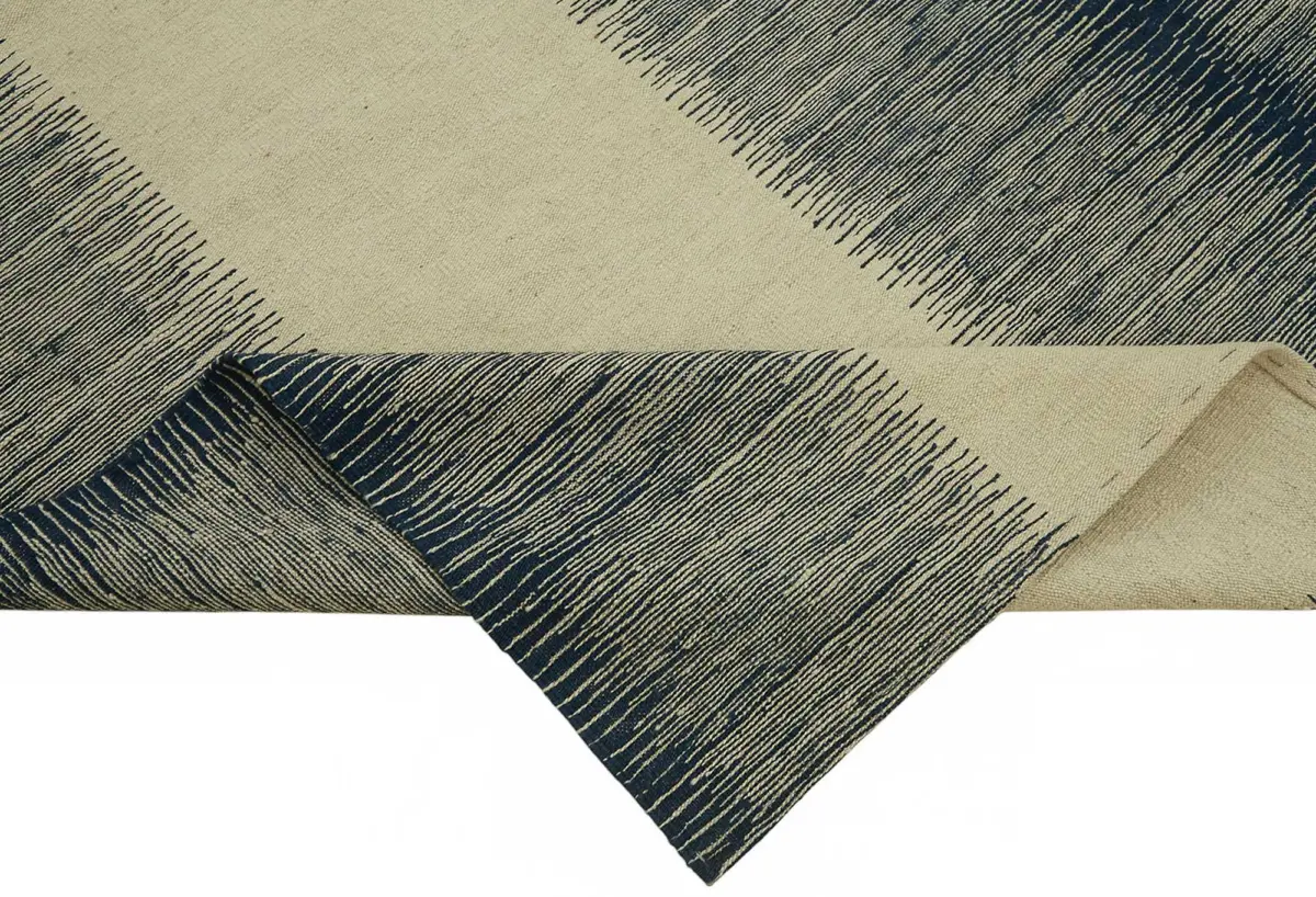 Söküntü Blue Çizgili Yün El Dokuma Kilim-238x286 - Görsel 6