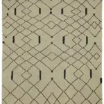 Söküntü Bej Modern Dizayn Yün El Dokuma Kilim-247x303