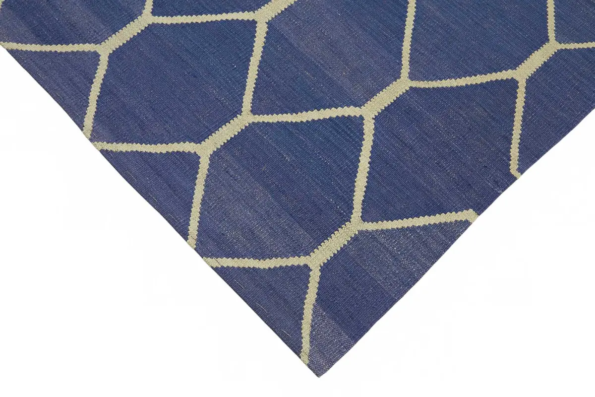 Söküntü Mor Geometrik Yün El Dokuma Kilim-250x352 - Görsel 4