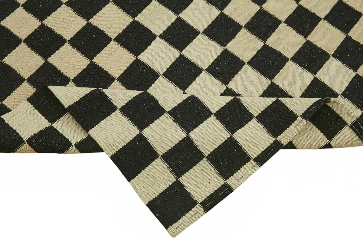 Söküntü Bej Modern Dizayn Yün El Dokuma Kilim-258x337 - Görsel 6
