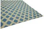Söküntü Mavi Geometrik Yün El Dokuma Kilim-258x340 - Görsel 2