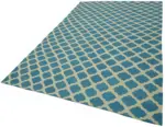 Söküntü Mavi Geometrik Yün El Dokuma Kilim-200x305 - Görsel 3