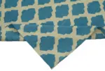 Söküntü Mavi Geometrik Yün El Dokuma Kilim-200x305 - Görsel 6
