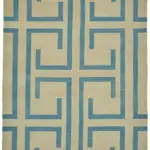 Söküntü Bej Modern Dizayn Yün El Dokuma Kilim-238x305