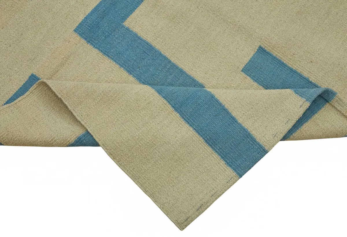 Söküntü Bej Modern Dizayn Yün El Dokuma Kilim-238x305 - Görsel 6