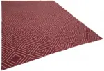 Söküntü Kırmızı Geometrik Yün El Dokuma Kilim-270x350 - Görsel 2