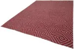 Söküntü Kırmızı Geometrik Yün El Dokuma Kilim-270x350 - Görsel 3