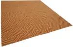 Söküntü Turuncu Geometrik Yün El Dokuma Kilim-258x300 - Görsel 2