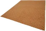 Söküntü Turuncu Geometrik Yün El Dokuma Kilim-258x300 - Görsel 3