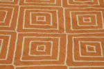 Söküntü Turuncu Geometrik Yün El Dokuma Kilim-258x300 - Görsel 5