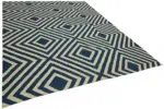 Söküntü Mavi Geometrik Yün El Dokuma Kilim-260x345 - Görsel 2