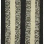 Söküntü Siyah Çizgili Yün El Dokuma Kilim-263x343